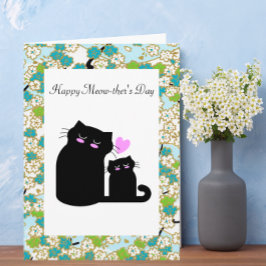 Happy Meow-ther's Day Custom Mother's Day Card Karte