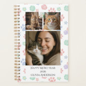Happy Meow Year 2026 Custom Photo Pet Lover Planer (Vorderseite)