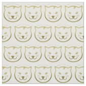 Happy Meow Year - Benutzerdefinierte Hintergrundfa Stoff (Muster)