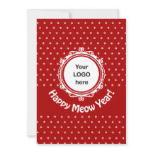 'Happy Meow Year' Cat Business Weihnachten