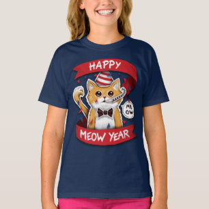 Happy Meow Year - Frohes neues Jahr T-Shirt