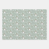 "Happy Meow Year"! Snowcat Custom Geschenkpapier Set (Vorderseite 3)