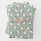 "Happy Meow Year"! Snowcat Custom Geschenkpapier Set (Beispiel)