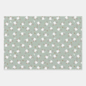 "Happy Meow Year"! Snowcat Custom Geschenkpapier Set (Vorderseite)