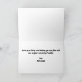 Happy Meowentine's Cats in Sweaters Valentine's Dankeskarte (Innenseite)