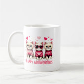 Happy Meowentines Cute Valentine Cats Love Funny M Kaffeetasse (Links)