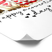 Happy Meowentine's Day Cute Valentines Funny Cat S Poster (Ecke)