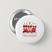 Happy Meowentines Funny Cute Valentine Cats Love C Button (Vorne & Hinten)