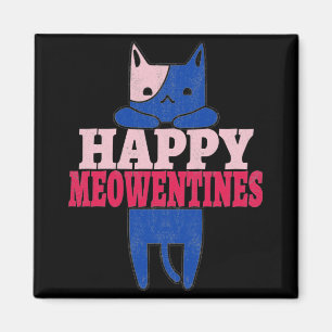 Happy Meowentines Funny valentine Tagesgeschenk Magnet