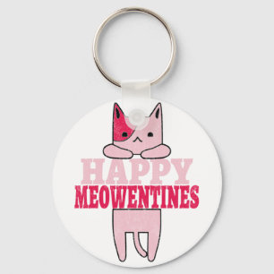 Happy Meowentines   Valentinische Tagesgeschenke f Schlüsselanhänger