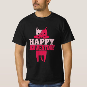 Happy Meowentines Witziges Valentingeschenk für T-Shirt