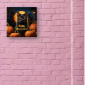 Happy Meowloween Cat Themed Party Poster