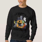 Happy Meowloween Cute Cat  Halloween Costume  Cats Sweatshirt (Vorderseite)