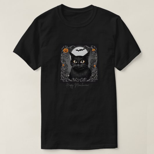 Happy Meowloween! T-Shirt (Design vorne)