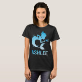Happy Mermaid - Ashlee Name T-Shirt (Vorne ganz)