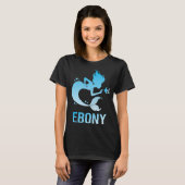 Happy Mermaid - Ebony Name T-Shirt (Vorne ganz)