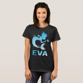 Happy Mermaid - Eva Name T-Shirt (Vorne ganz)