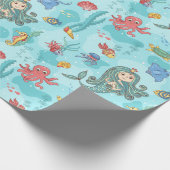 Happy Mermaid Geschenkpapier (Ecke)