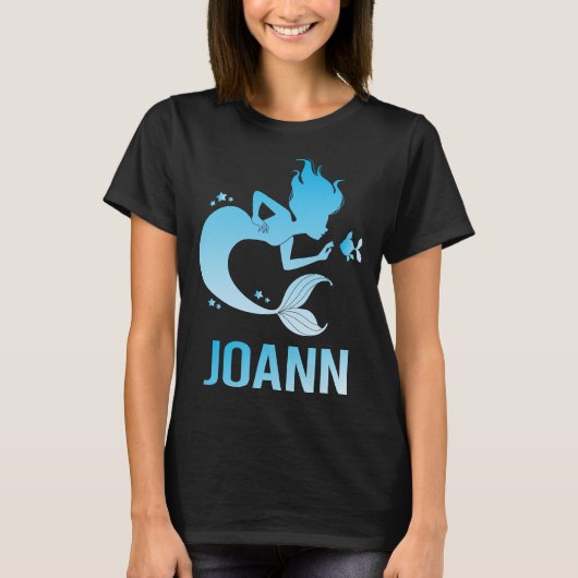 Happy Mermaid - Joann Name T-Shirt (Vorderseite)