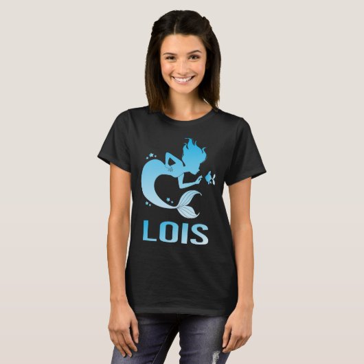 Happy Mermaid - Lois Name T-Shirt (Vorne ganz)