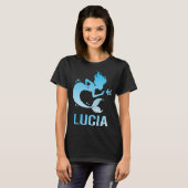 Happy Mermaid - Lucia Name T-Shirt (Vorne ganz)