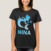 Happy Mermaid - Nina Name T-Shirt (Vorderseite)