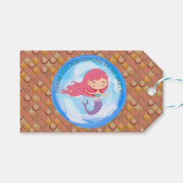 Happy Mermaid Party Vielen Dank für Ihr Geschenk T Geschenkanhänger