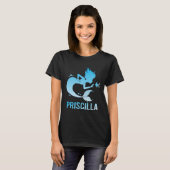 Happy Mermaid - Priscilla Name T-Shirt (Vorne ganz)