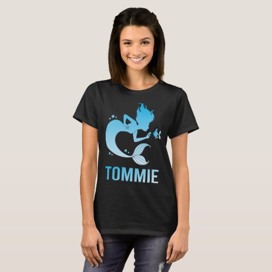 Happy Mermaid - Tommie Name T-Shirt (Vorne ganz)