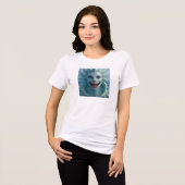 Happy Mermaid Tri-Blend Shirt (Vorderseite voll)