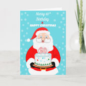 Happy Merry 60. Geburtstag Weihnachten Weihnachten Karte (Vorderseite)
