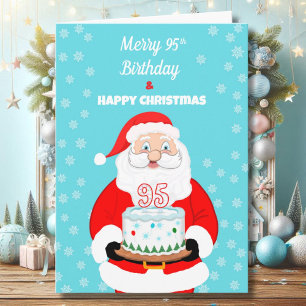 Happy Merry 95. Geburtstag Weihnachten Weihnachten Karte