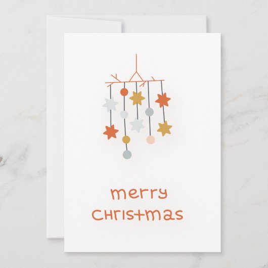 Happy Merry Christmas Einladung (Vorderseite)