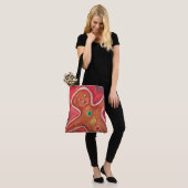 Happy Merry Christmas Gingerbread Mann Red Tasche (Am Model)
