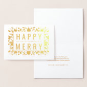 Happy Merry Holiday Folienkarte (Anzeige)