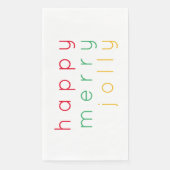 HAPPY MERRY JOLLY Gästetuch Paper Napkins Serviette (Vorderseite)
