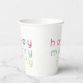 HAPPY MERRY JOLLY Paper Cups Pappbecher (Links)