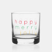 HAPPY MERRY JOLLY Rocks Glass Whiskyglas (Rückseite)