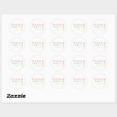 HAPPY MERRY JOLLY Small Round Stickers (Blatt)