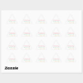 HAPPY MERRY JOLLY Triangle Stickers (Blatt)