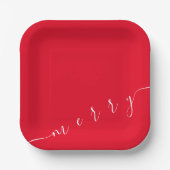 Happy Merry Party Plate Pappteller (Vorderseite)