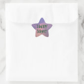 Happy Merry Star Sticker von RoseWrites (Tasche)