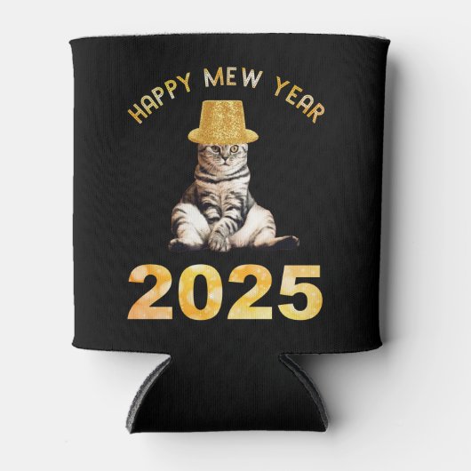Happy Mew Year 2025 Dosenkühler (Vorderseite)