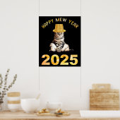 Happy Mew Year 2025 Poster (Küche)