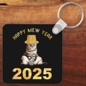 Happy Mew Year 2025 Schlüsselanhänger (Rückseite)