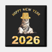 Happy Mew Year 2026 Magnet (Vorne)