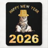 Happy Mew Year 2026 Mousepad (Vorne)