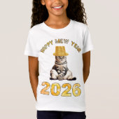 Happy Mew Year 2026 T-Shirt (Vorderseite)