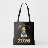 Happy Mew Year 2026 Tasche (Vorderseite)