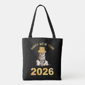 Happy Mew Year 2026 Tasche (Rückseite)